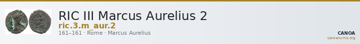 RIC III Marcus Aurelius 2 — CANOA