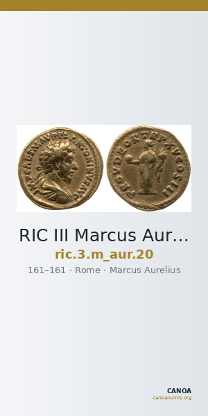 RIC III Marcus Aurelius 20 — CANOA