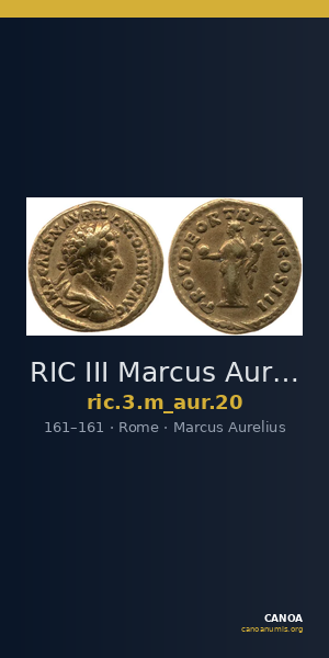 RIC III Marcus Aurelius 20 — CANOA