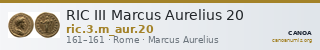 RIC III Marcus Aurelius 20 — CANOA