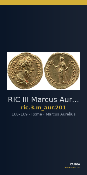 RIC III Marcus Aurelius 201 — CANOA