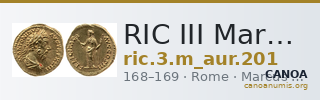 RIC III Marcus Aurelius 201 — CANOA