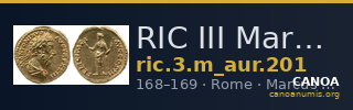 RIC III Marcus Aurelius 201 — CANOA