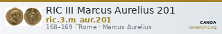 RIC III Marcus Aurelius 201 — CANOA