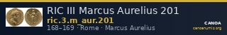 RIC III Marcus Aurelius 201 — CANOA