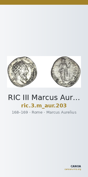 RIC III Marcus Aurelius 203 — CANOA