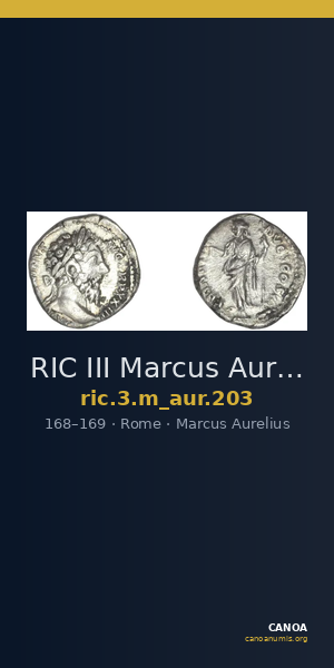 RIC III Marcus Aurelius 203 — CANOA