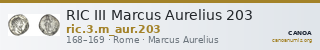RIC III Marcus Aurelius 203 — CANOA