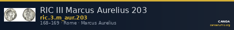 RIC III Marcus Aurelius 203 — CANOA