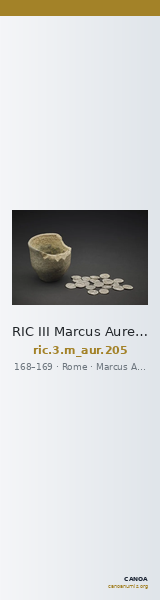 RIC III Marcus Aurelius 205 — CANOA