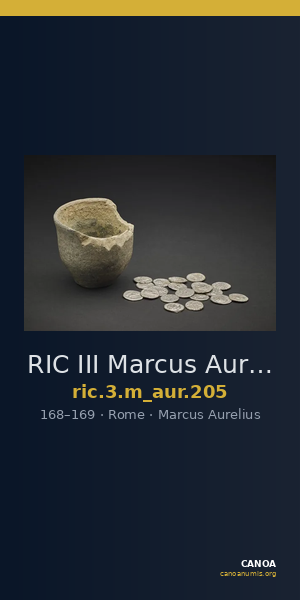 RIC III Marcus Aurelius 205 — CANOA