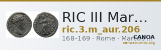 RIC III Marcus Aurelius 206 — CANOA
