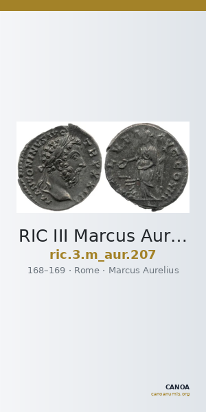RIC III Marcus Aurelius 207 — CANOA