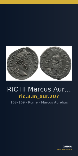 RIC III Marcus Aurelius 207 — CANOA