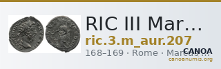 RIC III Marcus Aurelius 207 — CANOA