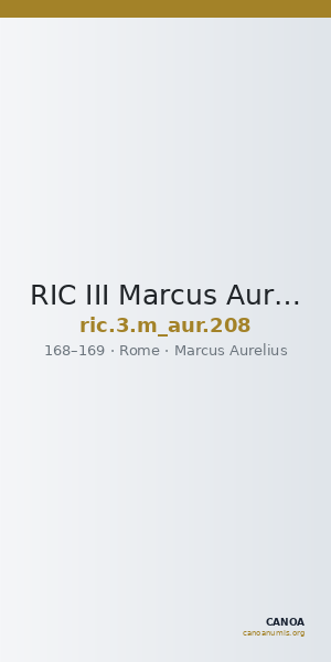 RIC III Marcus Aurelius 208 — CANOA