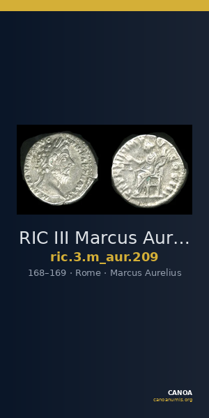 RIC III Marcus Aurelius 209 — CANOA