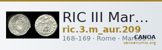 RIC III Marcus Aurelius 209 — CANOA