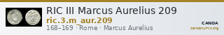RIC III Marcus Aurelius 209 — CANOA