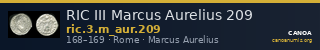 RIC III Marcus Aurelius 209 — CANOA