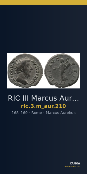RIC III Marcus Aurelius 210 — CANOA