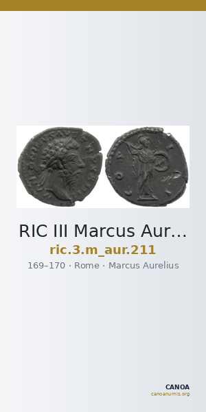 RIC III Marcus Aurelius 211 — CANOA
