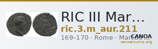 RIC III Marcus Aurelius 211 — CANOA