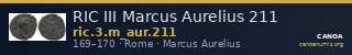 RIC III Marcus Aurelius 211 — CANOA
