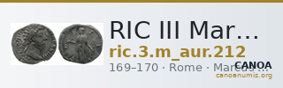 RIC III Marcus Aurelius 212 — CANOA