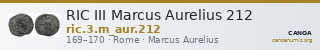 RIC III Marcus Aurelius 212 — CANOA