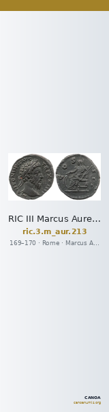 RIC III Marcus Aurelius 213 — CANOA