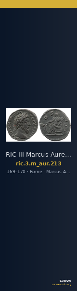 RIC III Marcus Aurelius 213 — CANOA