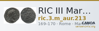 RIC III Marcus Aurelius 213 — CANOA