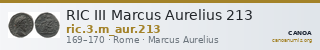 RIC III Marcus Aurelius 213 — CANOA