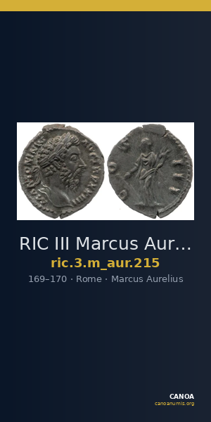 RIC III Marcus Aurelius 215 — CANOA