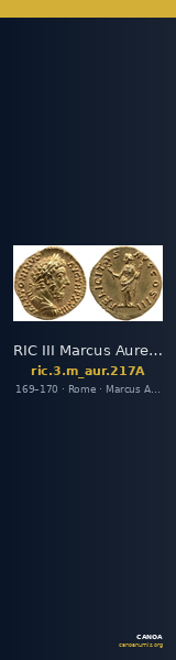 RIC III Marcus Aurelius 217A — CANOA