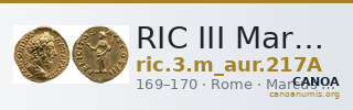 RIC III Marcus Aurelius 217A — CANOA