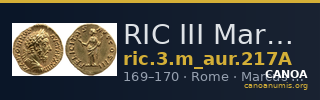 RIC III Marcus Aurelius 217A — CANOA