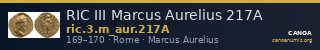 RIC III Marcus Aurelius 217A — CANOA