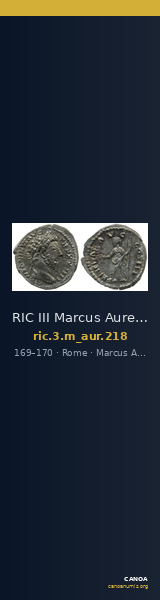 RIC III Marcus Aurelius 218 — CANOA
