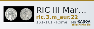 RIC III Marcus Aurelius 22 — CANOA