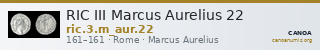 RIC III Marcus Aurelius 22 — CANOA