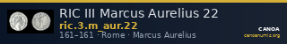 RIC III Marcus Aurelius 22 — CANOA