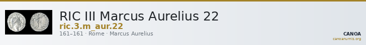 RIC III Marcus Aurelius 22 — CANOA