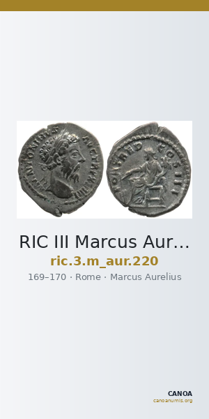 RIC III Marcus Aurelius 220 — CANOA