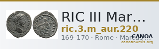 RIC III Marcus Aurelius 220 — CANOA