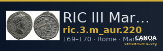 RIC III Marcus Aurelius 220 — CANOA