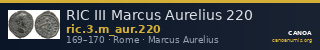 RIC III Marcus Aurelius 220 — CANOA