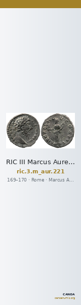 RIC III Marcus Aurelius 221 — CANOA