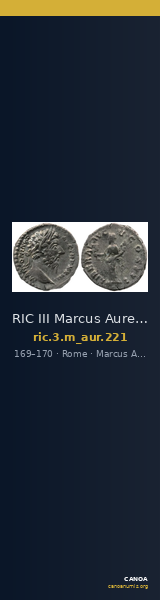 RIC III Marcus Aurelius 221 — CANOA